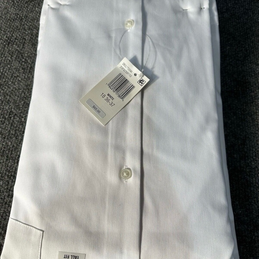 Van Heusen Big & Tall Stain Shield Dress Shirt SZ 18 NWT - Picture 5 of 6